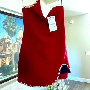 Red mini dress